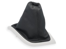 SCHALTMANSCHETTE FÜR PEUGEOT BOXER II 2006-2018 SCHALTSACK NATURLEDER SCHWARZ