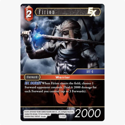 Final Fantasy TCG Firion EX 7-132S Opus VII 7 Starter Rare Card SquareEnix