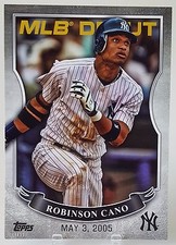 2016 TOPPS MLB DEBUT ROBINSON CANO 5X7 JUMBO ART CARD #/99 YANKEES