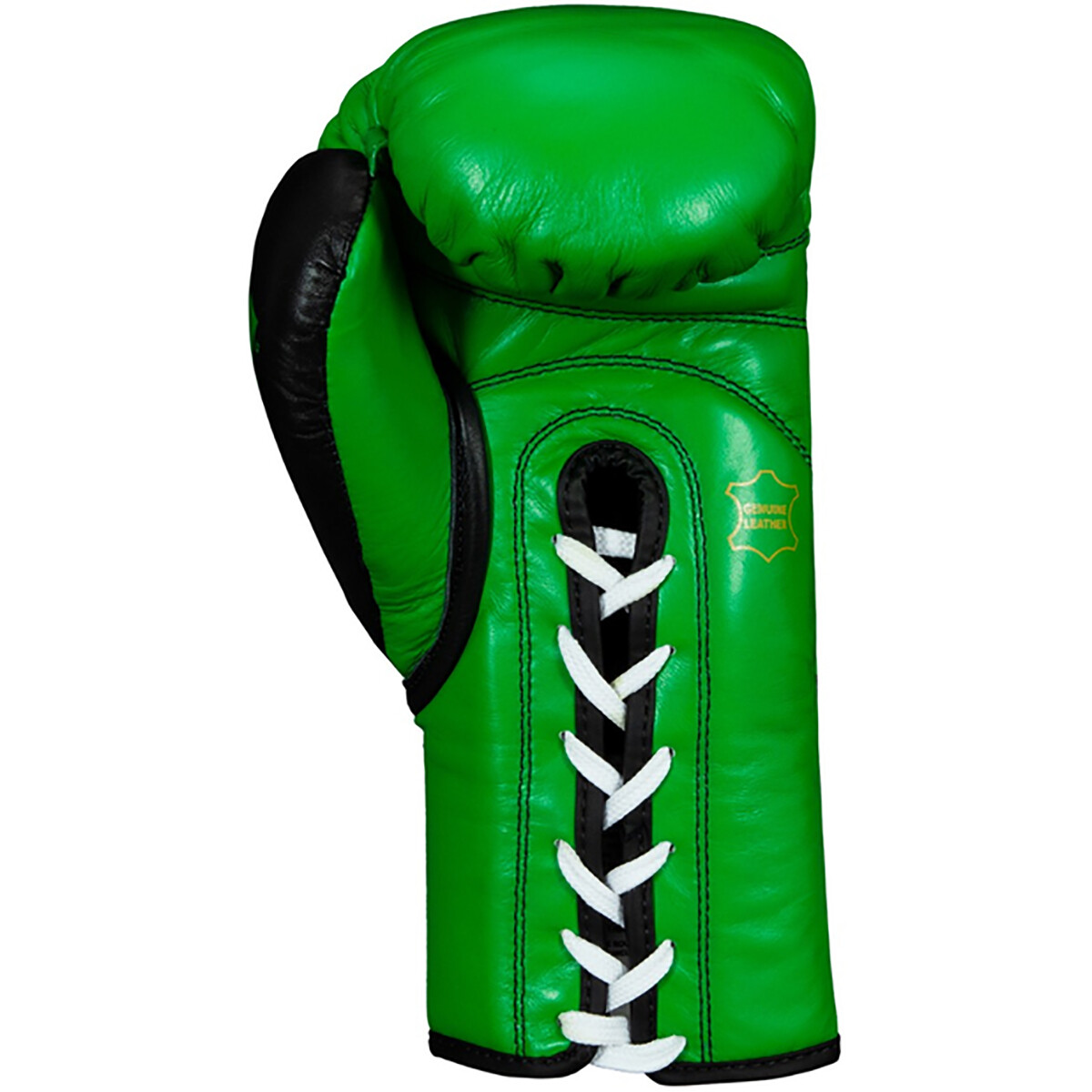 Title Boxing WBC Pro Fight Leather Lace Up Gloves - Green