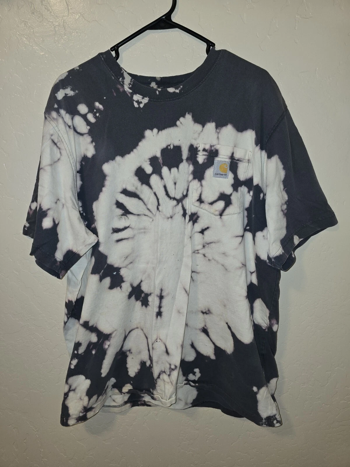 TIE DYE Carhartt T Shirt Mens XL OG FIT K87 BLS FALL 2020 WELL WORN CUSTOM