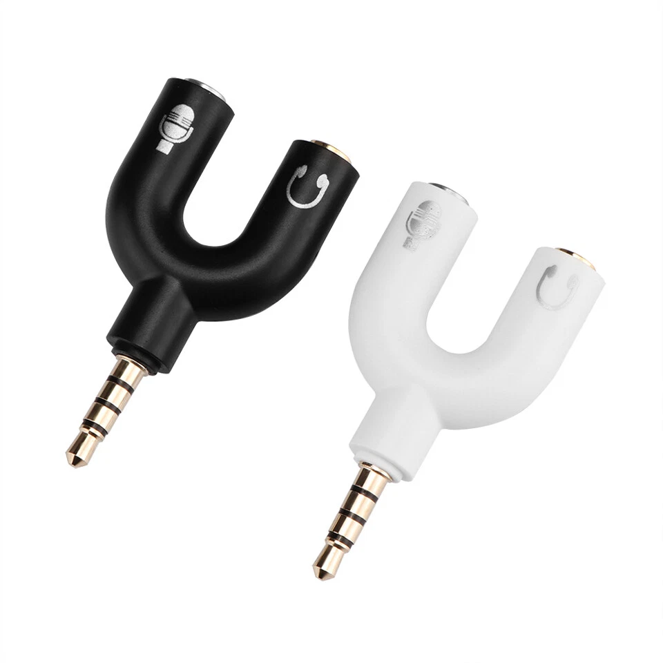 ADAPTATEUR AUDIO PS4 XBOX ÉCOUTEUR CASQUE MICRO PRISE Y U FICHE 3.5MM JACK MÂLE - Photo 4/4