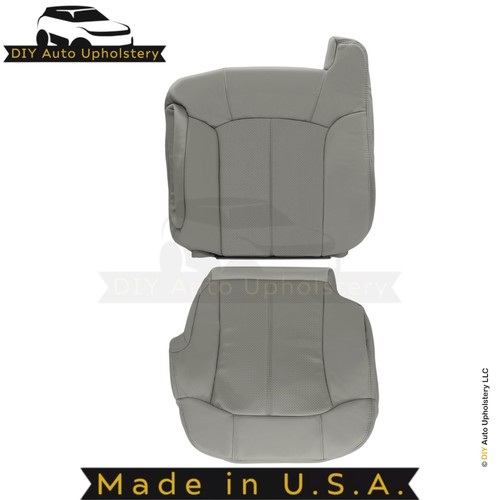 2002 Fits Cadillac Escalade Leatherette Front Replacement Covers Pewter Gray - Picture 2 of 74