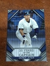 Derek Jeter 2020 Topps Update 20 Years Of The Captain BLUE SP PARALLEL #YOC-06