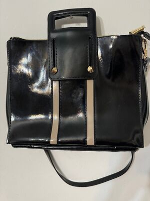 CELINE DION COLLECTION SCH5957 black combo bag/sachel new