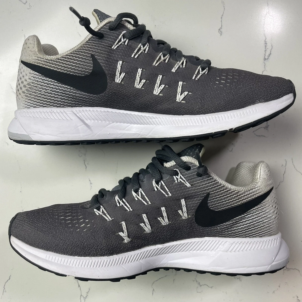 Nike Zoom Pegasus 33 Shoes Women 7 831356 002 Grey Running