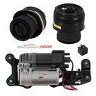 Rear Pair Air Spring Bag Suspension Compressor Kit For BMW X5 F15 X6 F16 13-19