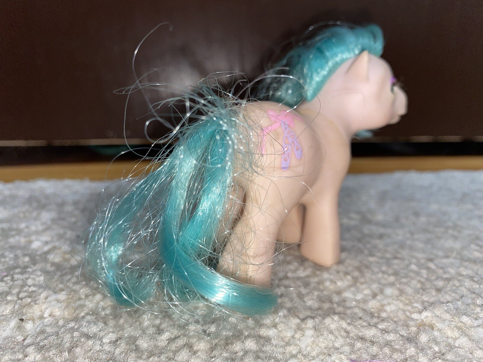 Pantofole vintage G1 My Little Pony bambino mezza nota BBE scuola di danza balletto MLP