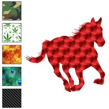 Horse Stallion Running, Vinyl Decal Sticker, 40 Patterns 3 Sizes, 6427