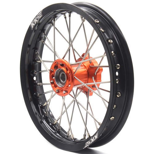 KKE 1.6x12/10x1.6'' Mini Kid's Wheels Rims Fit Dirt KTM 50 SX 2024-2025 Orange - Foto 3 di 12
