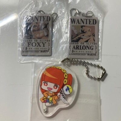 Anime Keychain Set Foxy, Arlong Wanted Plate Idol Character Acrylic Keychains
