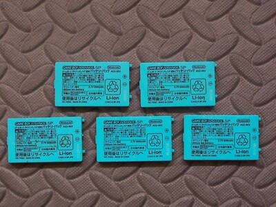 5 X Nintendo OEM  Mother Board Game Boy Advance SP Battery AGS-003 600mAh  Lot