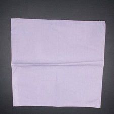 Solid Lilac Cotton Mens Pocket Square 12.5  Rolled Edge Handkerchief Italy