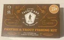 Mystery Tackle Box By The Catch Co. 239 Panfish & Trout Fishing Kit New In Box.