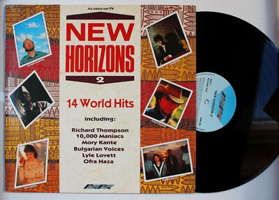New Horizons 2 UK LP 1989 Richard Thompson Ofra Haza Los Lobos Nanci Griffith