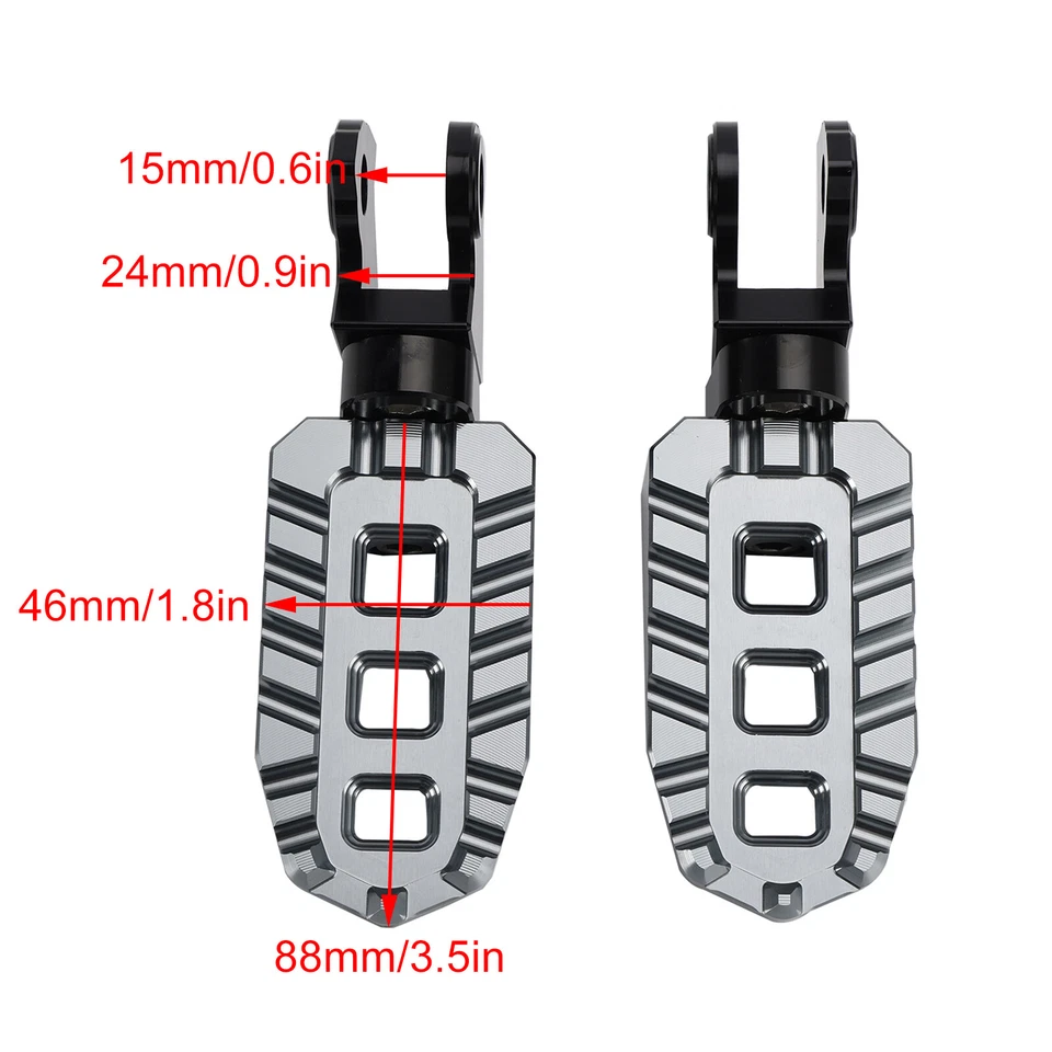 Reposapiés delanteros estriberas aptas para HONDA Rebel 250 300 500 CM 500/300/250 17-24 U Foto 2 de 4