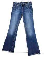 Vigoss Women's Denim  JR Jeans Size 9 Boot Cut Mid Rise Blue Flap Pockets