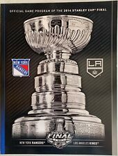 2014 STANLEY CUP FINAL PROGRAM LOS ANGELES KINGS NEW YORK RANGERS NHL CHAMPIONS