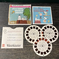Vintage View-Master 3-Reel Set It s A Bird Charlie Brown Complete EUC A706