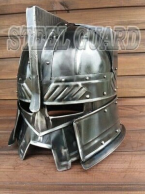 Vintage Looking Moira Dwarves Blued Helmet Halloween Roleplay Costume Helmet