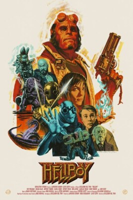 Hellboy by Paul Mann Ltd Edition x/63 Screen Print Poster Art MINT
