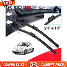 FOR FIAT 500 2007-2020 BRAND NEW FRONT WINDSCREEN WIPER BLADES 24"14"
