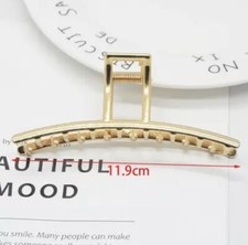 womens gold metal hair clip