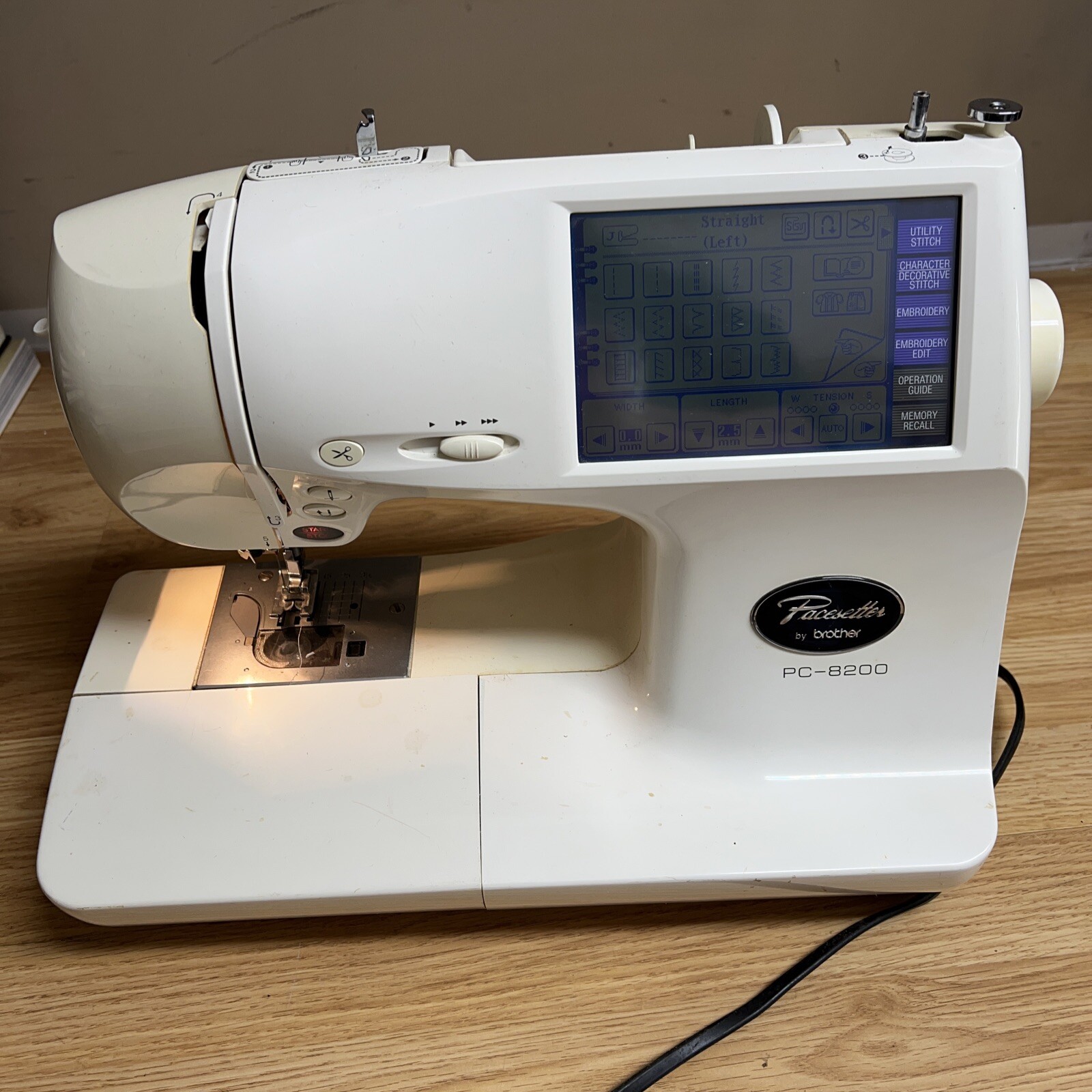 Brother Pacesetter PC8200 Embroidery Machine Tested Works eBay