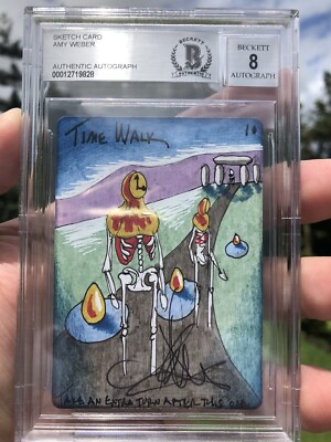 TIME WALK, ARTIST SKETCH, MAGIC MTG, POWER 9, AMY WEBER, BAS TIME WALK, ARTIST SKETCH, MAGIC MTG, POWER 9, AMY WEBER, BAS