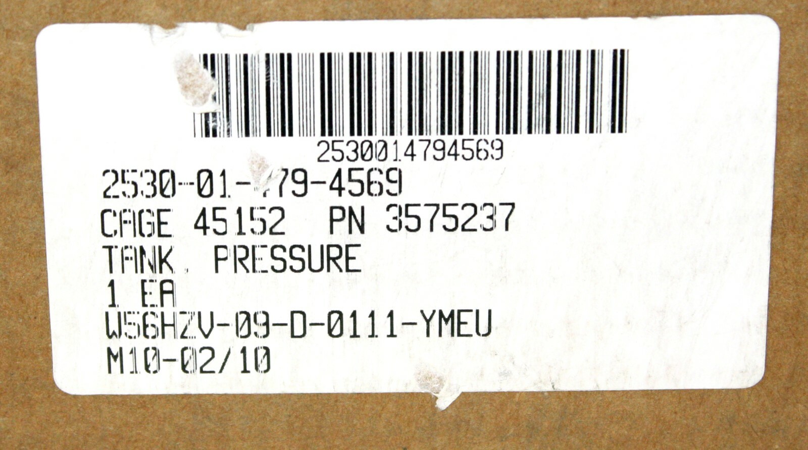 Oshkosh Corp 3575237 150 PSI WP Air Pressure Tank MRAP Semi 11" X 7" 420 CI V