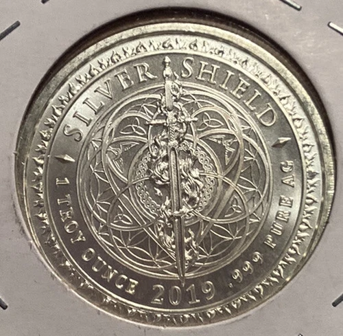 1 Troy oz .999 Pure AG Silver Shield 2019 Make Love