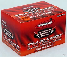 Tweaker Pomegranate Flavor 12 Count Extreme Energy Shots 2.0 oz Sugar Free Ship