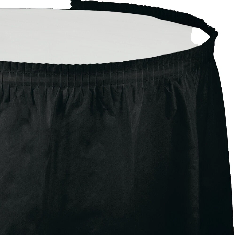 Faldas de Mesa Fiesta Sólido Negro