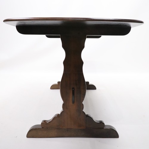Ercol Refectory Plank Top Dining Table Retro Traditional Finish FREE UK Delivery - Picture 9 of 20