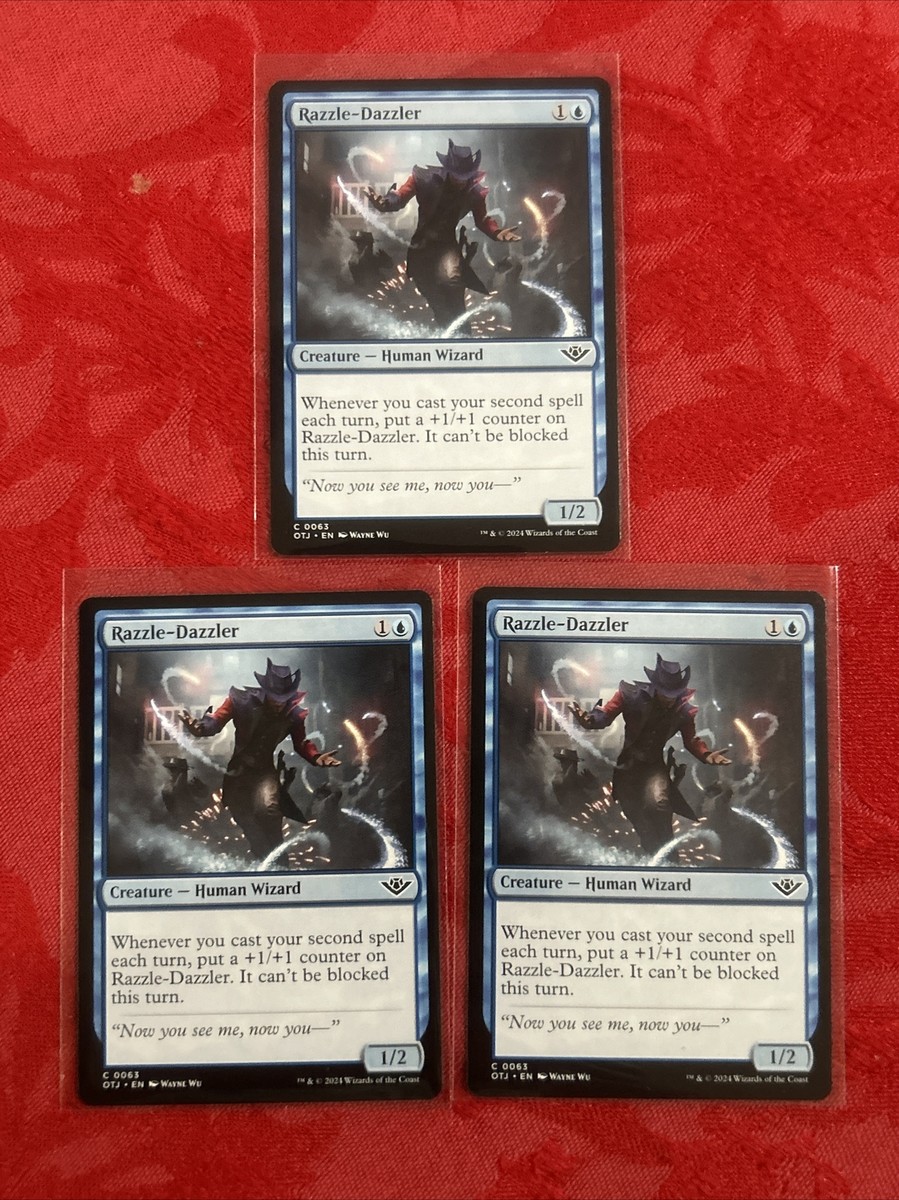 3x MTG - Razzle-Dazzler - 63 Outlaws of Thunder Junction Mint x3