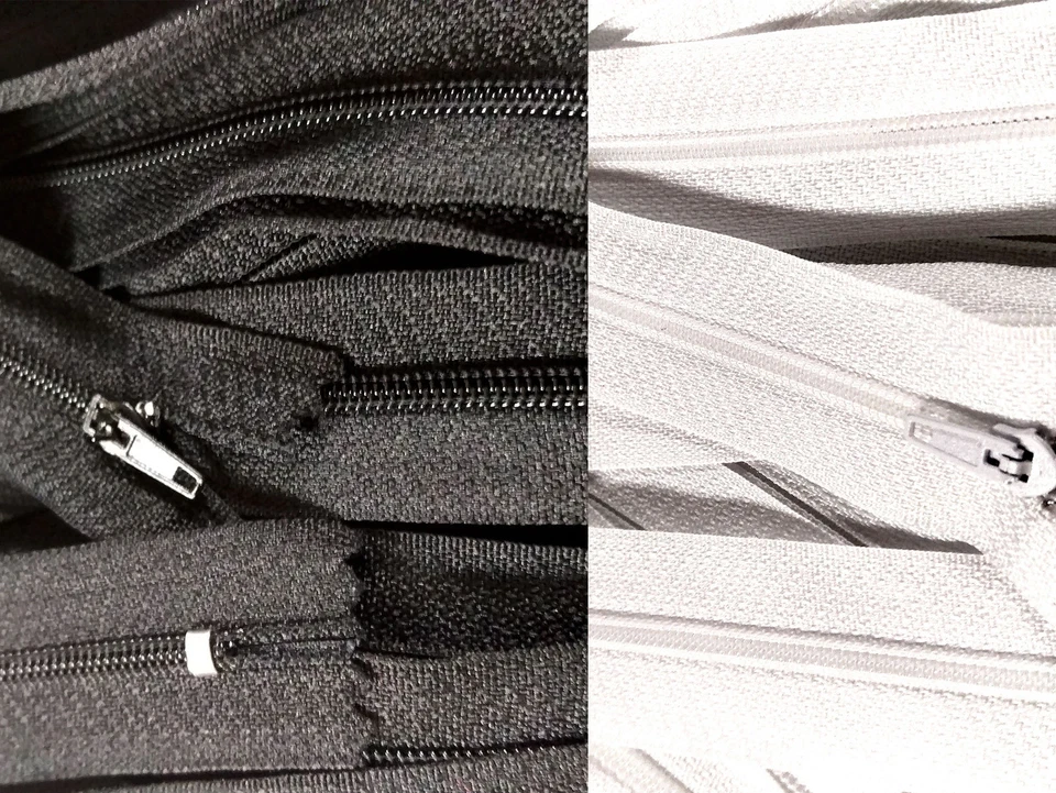 50 St. Spiral Reißverschluss nicht teilbar 3mm 12-60 cm Reißverschlüsse Paket - Bild 2 von 4