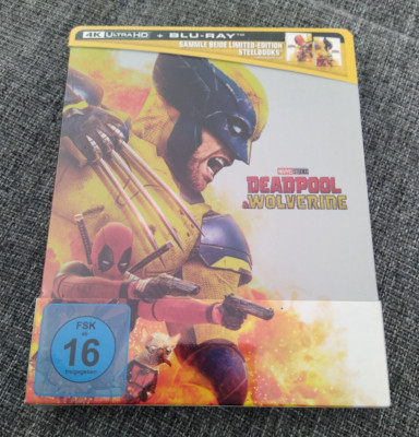 DEADPOOL & WOLVERINE (2024) 4K ULTRA HD + BLU-RAY STEELBOOK *NEU+OVP*