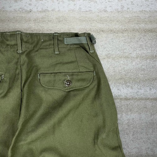 Vintage Military Tactical Pants 34x30 Green Wool Baggy Fit Medium Regular 90s - Picture 3 of 4