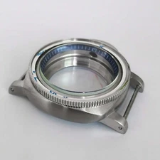 316L Stainless Steel Watch Case Bezel Dark Blue Inner Ring Modified kit for NH35