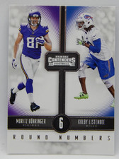 2016 Contenders Football Round Numbers #20 - MORITZ BOHRINGER - KOLBY LISTENBEE