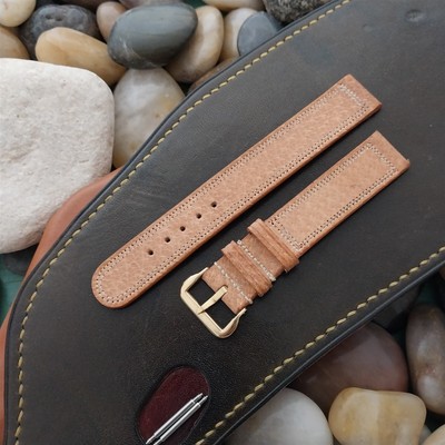 1940s-1950s 5/8'' Pigskin Unpadded Classic Old-Stock Unused Vintage Watch Band