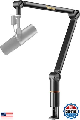 MAONO Microphone Arm, Mic Boom Arm with Cable Management Channels, Desk Clamp