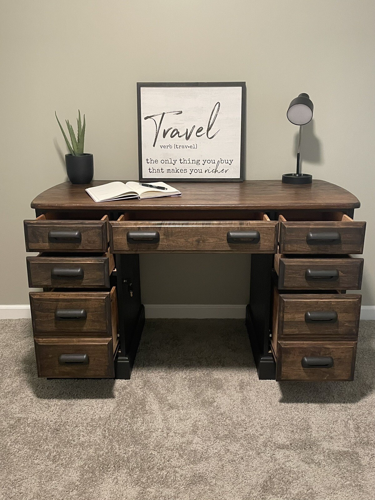 Solid Wood Desk eBay