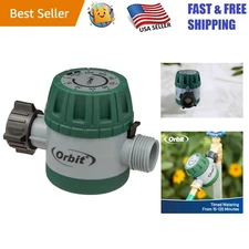 User-Friendly Mechanical Hose Timer – Adjusts from 15 to 120 Minutes for Gardens