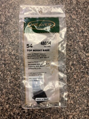 Weaver Optics Mounting Bases 48054 Top Mount Aluminum Base #54