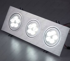 Lámpara de Techo LED Regulable/N 15W Lámpara de Punto Empotrada Dormitorio Oficina