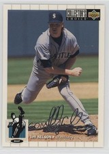 1994 Upper Deck Collector's Choice Silver Foil Signature Jeff Nelson #609 11pj