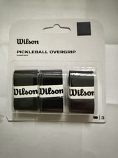 WILSON Pro Overgrip Pickleball Grip - Black 3 Pack
