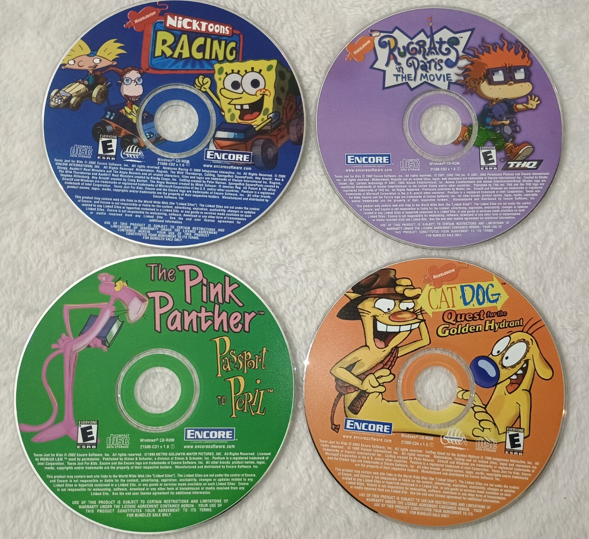 Nickelodeon CatDog/RugRats/Pink Panther/NickToon Racing Encore CD