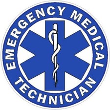2 Inch Reflective Emergency Medical Technician EMT Star Of Life Sticker